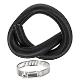 TOPPERFUN tragbarer ac-abgasschlauch luftschlauch Fahrzeugklimaanlage Ersatzteil Heizung Heizungsluftauslass Heizungsauspuff Plastik Folie Black