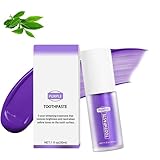 Purple Teeth Whitening Toothpaste, Lila Zahnpasta für Weiße Zähne, Lila Aufhellende Zahnpasta, Zahnaufhellung Zahnpasta Lila Saubere Gelbe Zähne,Whitening Zahnpasta