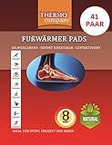 THERMO Company / 41 Paar Fußwärmer Pads/VERBESSERTE QUALITÄT/Thermopad Sport, Freizeit, Arbeit/Zehenwärmer Pads/bis zu 8 Stunden Wärme/Wärmepads Füße selbstklebend