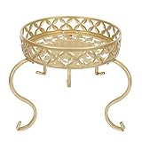 VICASKY Eisen Blumenständer mit Stabilem Gestell Vielseitiges Pflanzregal für Innen und Außen Dekorativer Blumentopfhalter für Balkon Wohnzimmer Garten Geeignet für Kleine Pflanztöpfe und