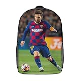 OSBELE Kinderrucksack,Messi Rucksack Kinder,Kita Rucksäcke,Schulrucksack,Football Star Schultaschen Teenager,Leichtgewicht Wanderrucksack Kinder 17inch