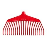 HAUSLY Laubrechen Gras Laubbesen Kunststoff Heukralle Garten EXTRA-CLICK Ohne Griff 38cm