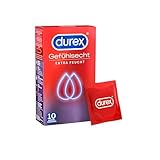 Durex Gefühlsecht Extra Feucht Kondome - Dünne Kondome mit anatomischer Easy-On-Form & extra Gel-Beschichtung 1er Pack (1 x 10 Stück)