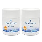 Banisan pH-Plus Granulat, Vorteils-Set 2x 500 g, hebt den pH-Wert, Spezialprodukt für Whirlpools, schnelllöslich, ergiebig