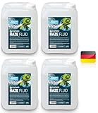 4 x Cameo CLFHAZE5L 20 Liter HAZE FLUID Fazer Dunst feine Nebeldichte und lange Standzeit, Spezialfluid für Hazer, ölfrei