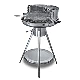 ACTIVA Holzkohlegrill Ibiza I Premium Holzkohle Grill aus Edelstahl mit hochwertigem & verchromtem Grillrost I Robuster Kohlegrill für ein einzigartiges Grillerlebnis I inkl. Warmhalterost