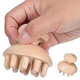 CATIEBYE Tragbarer Massagekamm zur Akupunkturpunktmassage Ergonomisches Kopfhautmassagegerät zur Durchblutungsförderung und Schmerzentspannung