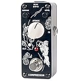 Sondery Kompressor Gitarre Bass Effektpedal - True Bypass, Steuerung durch Sustain-Level und Befestigung, Mini-Größe mit Kunstdesign