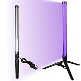 Schwarzlicht Lampe, 10W 395-405nm 42cm Höhe mit Ein/Aus-Schalter UV Licht, Stativ Bodenständer Schwarzlichtlampe Stehend für Disco, Glow Party, Party Zubehör, Halloween Deko, Bühnenbeleuchtung