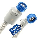 VIOKS Waschmaschinenschlauch Aquastop Wasserschlauch 3/4 Zoll Schlauch 1,5 m 25 °C - Aquastop Schlauch Spülmaschine/Aquаstop Schlаuch Waschmaschine - Waschmaschinen Zubehör & Geschirrspüler Zubehör