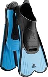 Cressi Light Flossen-Kurze Flossen zum Schnorcheln, Schwimmen, Wassertraining, erhältlich für Kinder, Blau/Schwarz, 31/32