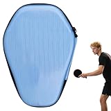 Tischtennisschlägerhülle – Tischtennis-Tasche mit glattem Reißverschluss – hält 2 Paddel, 2 Bälle, schützender tragbarer Sport-Organizer für Männer und Frauen