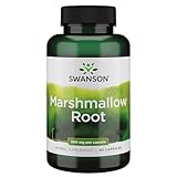 Swanson, Marshmallow Root, 90 glutenfreie Kapseln, 500mg Eibischwurzel je Dosis, Sojafrei, GMO frei, Geschmacksneutral