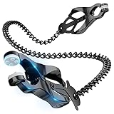 Meeteel Nippelklemmen Brustwarzen Einstellbare Nippel Klemmen Frauen Nipple Clamps Nippelkette Sexspielzeug für Anfängerin