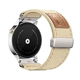 Canvas Armbänder für Withings ScanWatch 42mm Armband, Magnetisch Verstellbare Jeans Stoff Elegante Ersatzarmband für Herren Damen Kompatibel mit Withings ScanWatch 42mm Uhrenarmband (3)