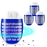 Elektrische Mückenlampe 4 Stück, UV-Insektenvernichter, M5 Mückenschutz Steckdose für Zuhause, Küche, Schlafzimmer, Esszimmer, Insektenfalle Fliegenfalle gegen Mücken, Motten und andere Insekten