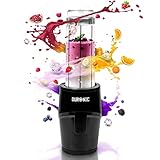 Duronic BL510 Mini-Standmixer, Mini Smoothie Maker, 500W Blender, Shake Mixer mit 570 ml Trinkflasche, Küchenhelfer, Hochleistungsmixer, Küchenmixer, für Protein Fitness Babynahrung Obst Saft