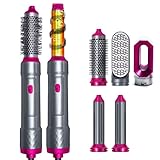 5 in 1 Air styler Warmluftbürste Set Haarstyler Set, Negativ Ionen Hairstyler mit föhn, Rundbürstenföhn, föhnbürste, Glättbürste, Air Styler Thermal Brush Haartrockner Set