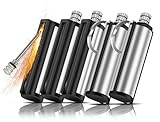 Lafagiet 5er Pack Dauerstreichhölzer Feuerzeug, wasserdicht, Schlüsselanhänger Streichhölzer Feuerzeuge für Kerzen, Survival, Camping Kit (brauchen Feuerzeugflüssigkeit)