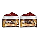 Intensive Tanning Gel, Karotten Bräunungsgel, Shine Brown Bräunungsbeschleuniger Creme, Feuchtigkeitsspendendes Self Tanner (2 pc, 1)