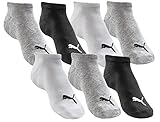 PUMA Junior Sneakersocken Kinder - 7 Paar - Grey-White-Black-Mix - Größe 23-26