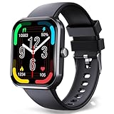 Marsyu Smartwatch für Damen und Herren, Bluetooth-Anrufe, Smartwatch mit 1,90-Zoll-LCD-Display