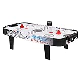 COSTWAY 42'' Air Hockey Spieltisch, Airhockey Tisch mit elektronischem LED-Punktezähler, Lufthockey Eishockey, Airhockeytisch Tischhockey mit 2 Pucks 2 Griffe, 2 Ziele, 106,5 x 53,5 x 30,5 cm