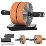 EnterSports Bauchroller Bauchmuskeltrainer für Zwei Trainingsmöglichkeiten Bauchmuskel Roller Abs Roller Doppelrollen Set mit Dual Fitness Krafttraining, Bauchmuskel Roller, Gut für Heimtraining