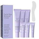 Luuma Haarentfernungscreme, Hydrateology Gesichtshaarentfernungscreme + Beruhigendes Serum, Sanfte, Schmerzfreie, Langanhaltende Enthaarungscreme for Frauen, Schönheit, Glatte(3pcs)