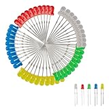 100 x Leuchtdiode LED 3mm - weiss, rot, gelb, blau, grün