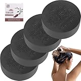 4pcs Shampoo Bar 80G Nourishing Feuchtigkeitsspenstes Haarseife Aufhellende ätherische Öl Shampoo Barseife mit Duft natürlicher Mehrzweck für Gesichts- und Körperstangen für Haare