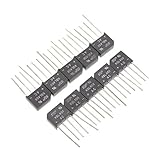 ABOOFAN 10 Stück Brückengleichrichter Einphasiger Bridge Rectifier Kunststoff Metallgehäuse Max Spitzenstrom Geeignet für Leistungselektronische Anwendungen