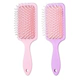Paddelbürste Zum Föhnen – Oberflächen Mit Druckdesign, Tiefenreinigungsfunktion Der Kopfhaut, Tragbare Handhabungsform, Leicht Zu Kontrollierender Griff, Zubehör Für Die Schönheitspflege Im Salon, Rou