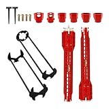 Spülbeckenentfernungsschlüssel – Multifunktionales Sanitär-Werkzeug-Set, Wasserhahn-Reparatur-Griffentferner, Badewannen-Waschbecken, Installationswerkzeug für Dusche, Wasserrohr, Wasserhahn