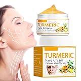 Turmeric Dark Spot Corrector Serum Cream, Natural Turmeric Repair Face Cream for Face Melasma, Kurkuma-Gesichtscreme, Entferner für dunkle Flecken, Feuchtigkeitsspendende Reparatur der Hautpflege