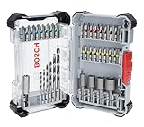 Bosch 35x Extra Hard Schrauberbit‑ und Metal HSS Bohrer-Set, 35‑tlg. (197 x 110,5 mm, Professional Zubehör Schraubendreher, Bohrschrauber)