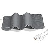 USB Heizkissen, Elektrische Wärmekissen für Rücken Nacken Schulter, 30 x 60cm USB Heizdecke Wärmedecke mit Schnelle Heiztechnik, Sicheres Wärmepads Waschbare Heating Pad