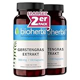 Gerstengras Kapseln – 200 Stück à 300 mg Extrakt (Hordeum vulgare L.) mit Vitamin B1 – Für eine bewusste Ernährung von BIOHERBA PZN 19726142