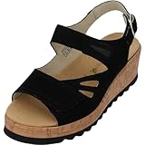 Waldläufer Wiebke 925001 Absatzsandalen für Frauen - elegante offene Damenschuhe black UK5,5 - EU38,5