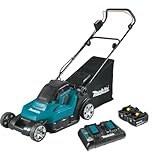 Makita DLM432PT2 Akku-Rasenmäher 2x18 V / 5,0 Ah, 2 Akkus + Doppelladegerät