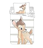 Bambi Disney Baby-Bettwäsche Set 100 x 135 cm + 40 x 60 cm Baumwolle