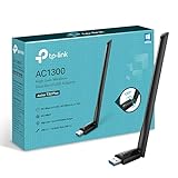 TP-Link Archer T3U Plus AC1300 High Gain USB WLAN Stick Adapter mit Antennen(bis zu 867 Mbit/s 5GHz, 400 Mbit/s 2,4GHz, Kompatibel mit Windows 11/10/8.1/8/7, Mac OS 10.15 und früher