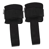 iplusmile 1 Paar Knöchelschnalle Unterstützung Sport Trainieren Beine Blau Fitness-Knöchelring Workout-Knöchelriemen -Trainingsriemen Schutz sbr Black