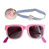Sonnenbrille mit UV-Blöcken – Sonnenblende für faltbare Schattierungen | verstellbare Gläser für Mädchen und Jungen, Sommer-Augenabdeckung für den Park, Kleidung, Rosa, Se référer au descriptif