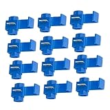 HEALEEP 100 Stück Förmige Quick Splice Kabelverbinder Lötfreie Schnapp Steckverbinder Vorisolierte Elektrische Anschlussklemmen Schnelle Drahtverbindung ohne Abisolieren Vielseitig für