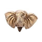 Milisten Elefantenkopf Wasserspender für Gartenbrunnen Dekorative Wandmontage Wetterfeste Fontänendüse mit Einstellbarem Wasserfluss Design für Entspannende im Freien