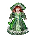 Riiichflowshop Viktorianische weibliche Wiedergeborene aus Porzellan mit Kleidern ländliches Zuhause dekorative Keramik Feiertags- und Party-Tischdekoration