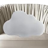 Bewölktes Kissen | Niedliches Taillenkissen - 54 x 34 cm / 21 x 13 Zoll Ruhekissen für Heck, bequemes Lesekissen im Bett für Wohnzimmer, Schlafzimmer, Schlafsaal, Einrichtung