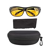 Qianly Nachtsichtbrille Fürs Autofahren, Nachtbrille, Sonnenbrille, Blendschutz, Zum Laufen, Im Sommer, Wandern, Motorradfahren