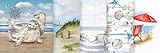 VBS Servietten-Set Strand und Meer, 20 Stk., 5 Motive, Sommer-Dekor, 33x33 cm, Einseitig Bedruckt, Papier, Perfekt für Decoupage, Individueller Look